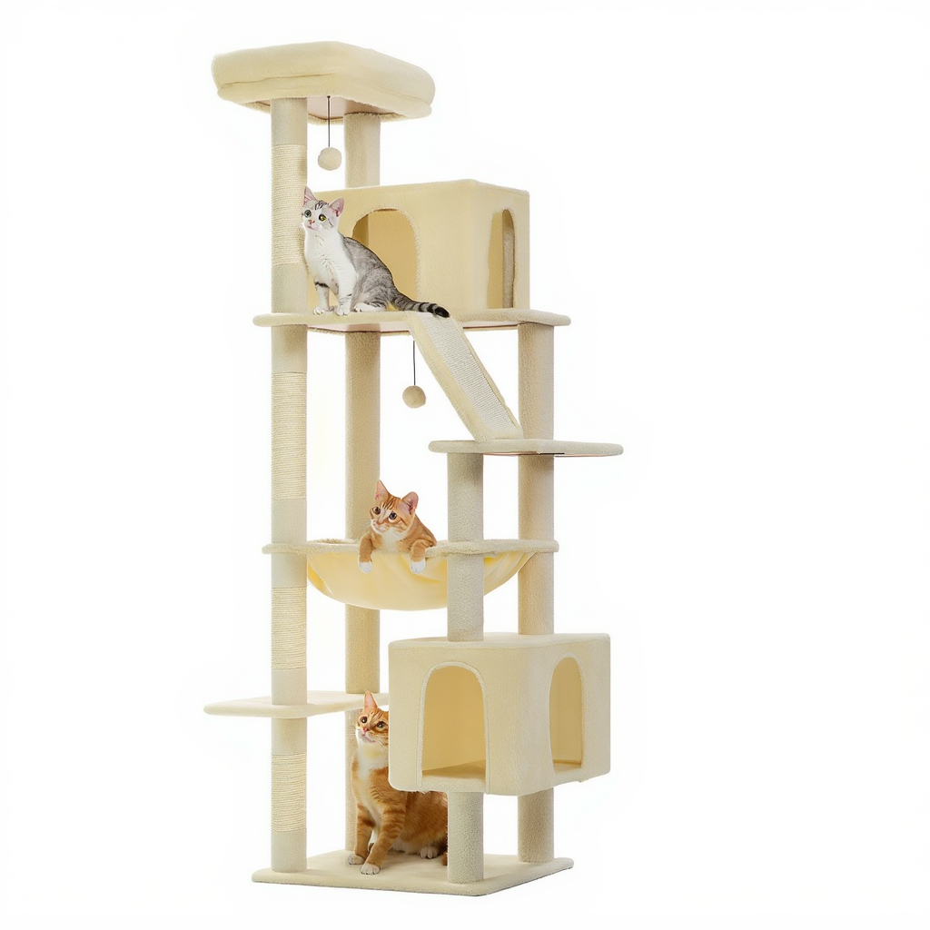 180cm-maine-coon-xxl-royal-cat-tower-2-hideaways-beige
