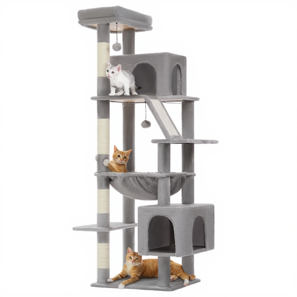 180cm-maine-coon-xxl-royal-cat-tower-2-hideaways-gris