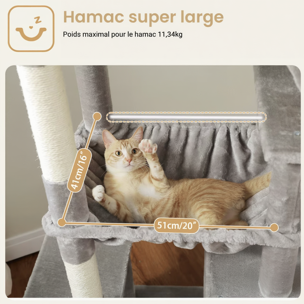 180cm Maine Coon XXL Royal Cat Tower with 2 Hideaway Dens