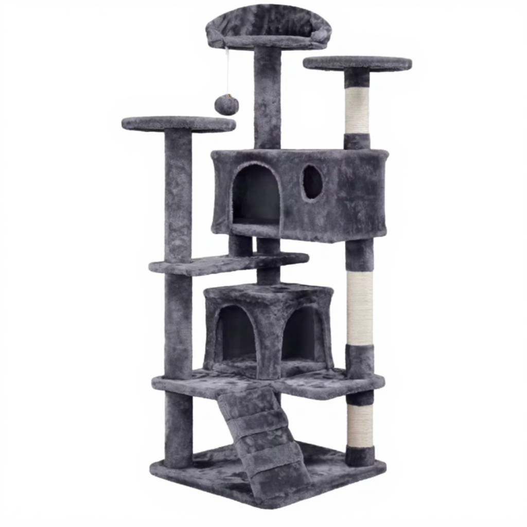 maine-coon-heavy-duty-cat-tree-double-hideaway-den-noir