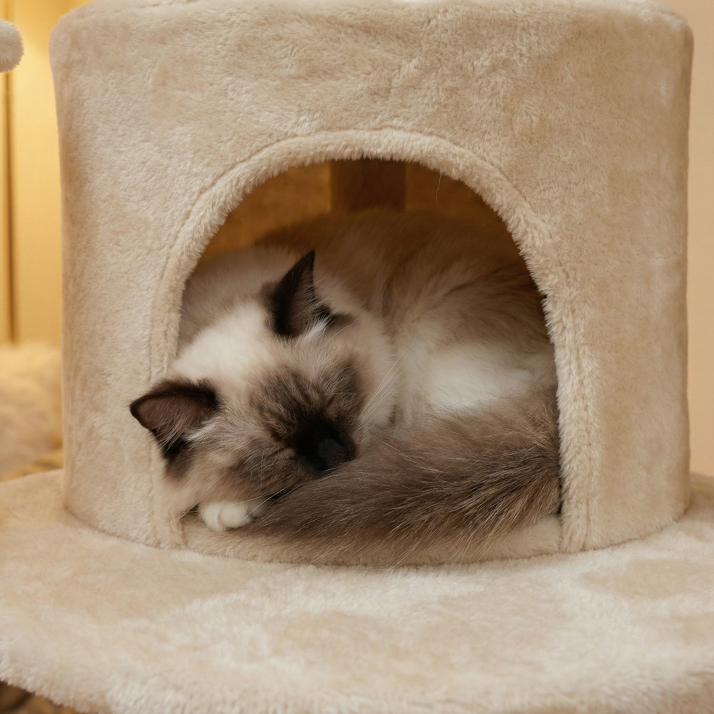 258cm Maine Coon Floor-to-Ceiling Royal Pillar Cat Tree with Bubble Pod