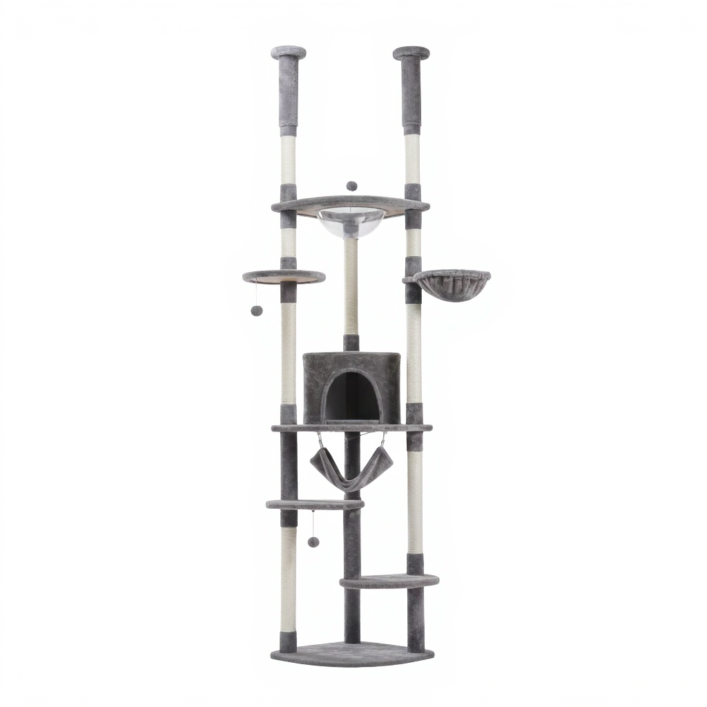258cm-maine-coon-floor-ceiling-royal-pillar-cat-tree-bubble-gris