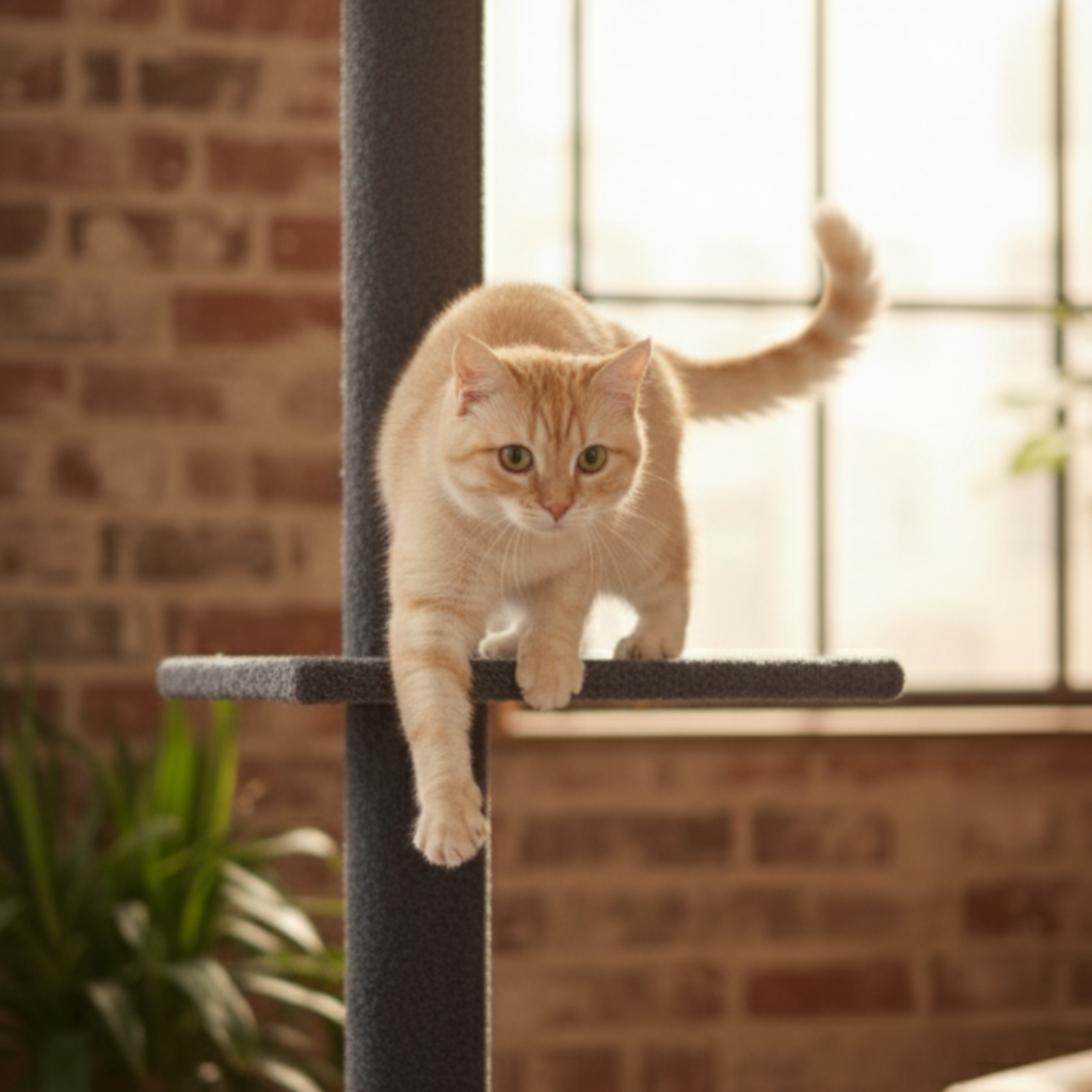 274cm Maine Coon Telescopic Floor-to-Ceiling XXL Cat Tower