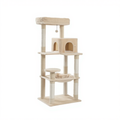 143cm Maine Coon Cat Tree with Sisal Scratching Posts & Hideaway