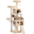 162cm Maine Coon Multi-Level Cat Tree with Hideaway & Sisal
