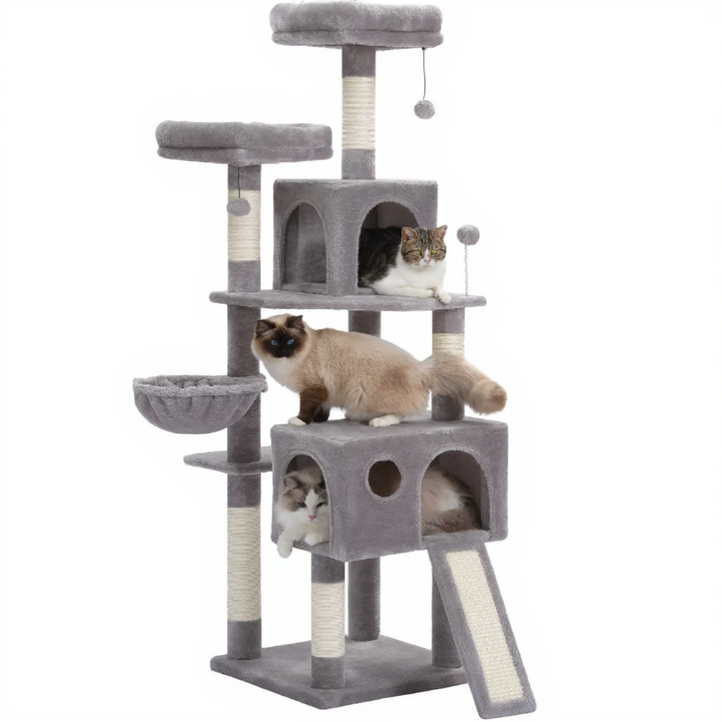 162cm Maine Coon Multi-Level Cat Tree with Hideaway & Sisal